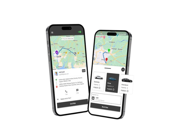 Mighty Taxi App on Phone 1